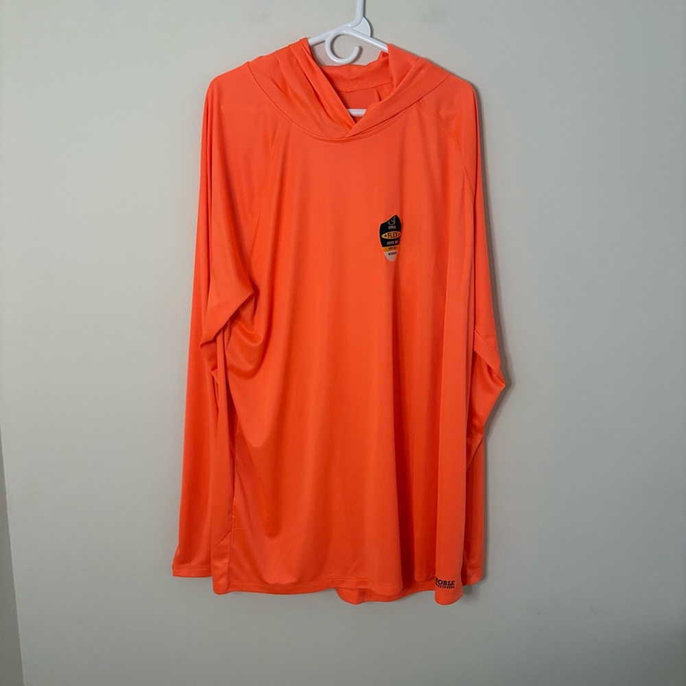 NWT Noble Outfitters Men’s XXL Tall Orange Hooded Top Work Bright Hunting